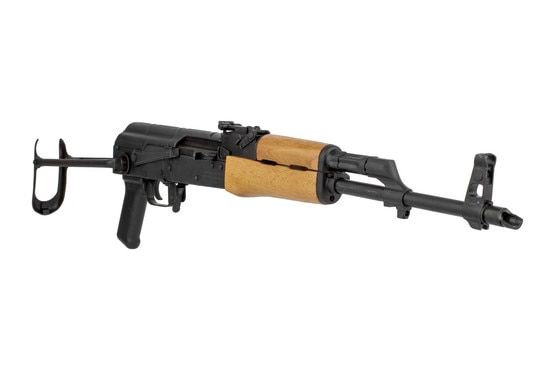 Century Arms Romanian WASR-10 complete 7.62x39mm underfolder AK-47 features a 14x1LH threaded barrel with slant brake